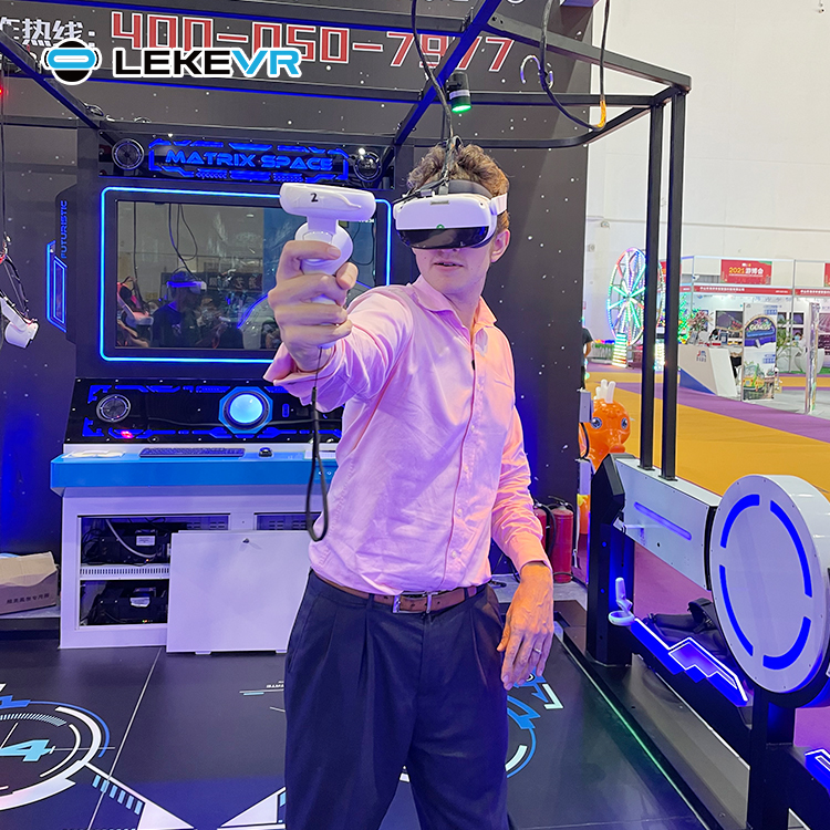 LEKE VR Matrix Space Zombie-Spiele für 4 Spieler Escape Room Arcade Machine Vr Simulator