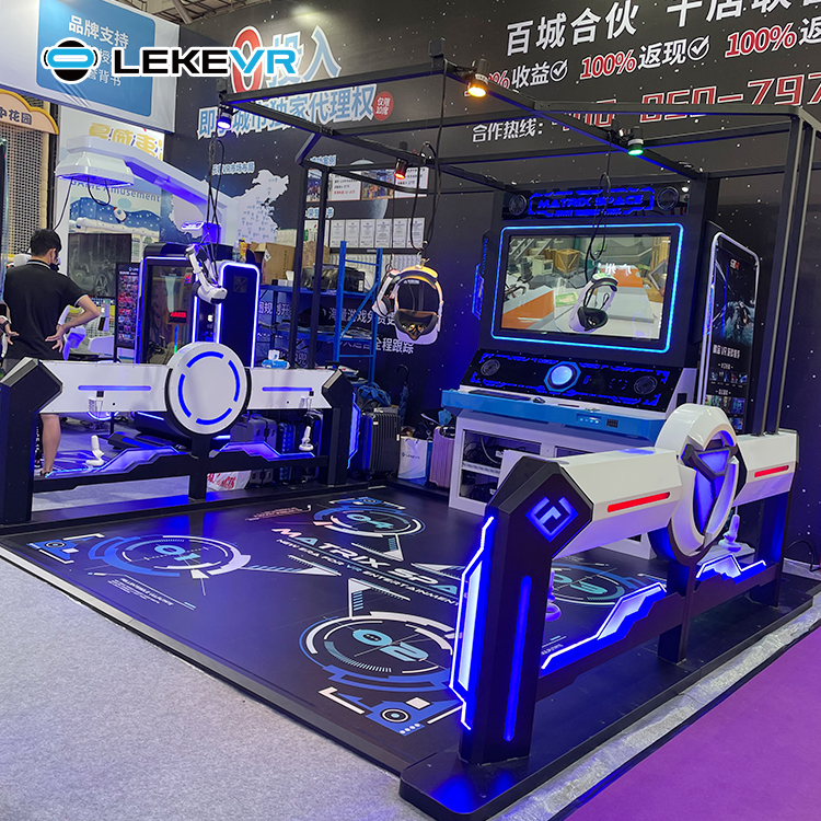 LEKE VR Game Zone 4 Spieler Matrix Space Wholsale Vr Walk Zombie Game Simulator Virtual Relity Room
